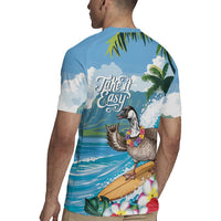 Aloha Hawaii Shaka Nene Goose Rugby Jersey Surfing Take It Easy LT14 - Polynesian Pride
