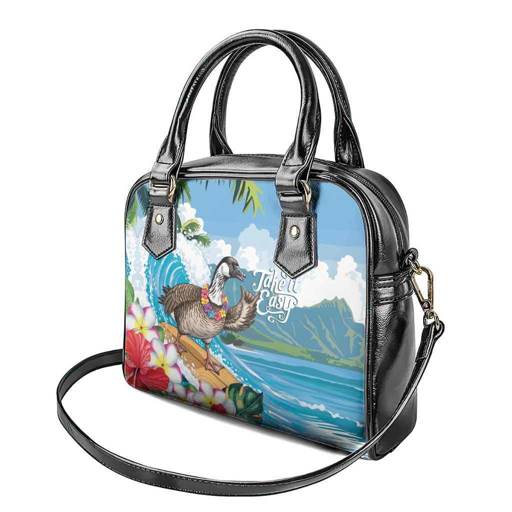 Aloha Hawaii Shaka Nene Goose Shoulder Handbag Surfing Take It Easy - Polynesian Pride