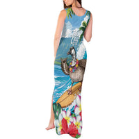 Aloha Hawaii Shaka Nene Goose Tank Maxi Dress Surfing Take It Easy - Polynesian Pride