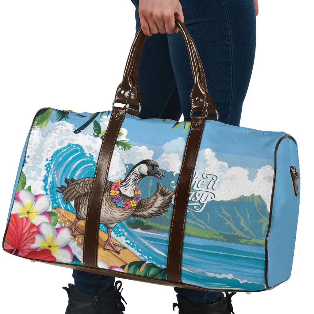 Aloha Hawaii Shaka Nene Goose Travel Bag Surfing Take It Easy - Polynesian Pride