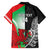 New Zealand and Wales Rugby Custom Family Matching Puletasi and Hawaiian Shirt Aotearoa All Black Combine Welsh Dragon - Polynesian Pride