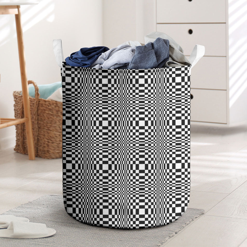 Black White Filipino Binakol Motifs Laundry Basket Mabuhay Philippines Festival Kusikus Pattern