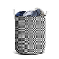 Black White Filipino Binakol Motifs Laundry Basket Mabuhay Philippines Festival Kusikus Pattern LT14 - Polynesian Pride