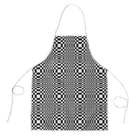 Black White Filipino Binakol Motifs Apron Mabuhay Philippines Festival Kusikus Pattern LT14 Black - Polynesian Pride