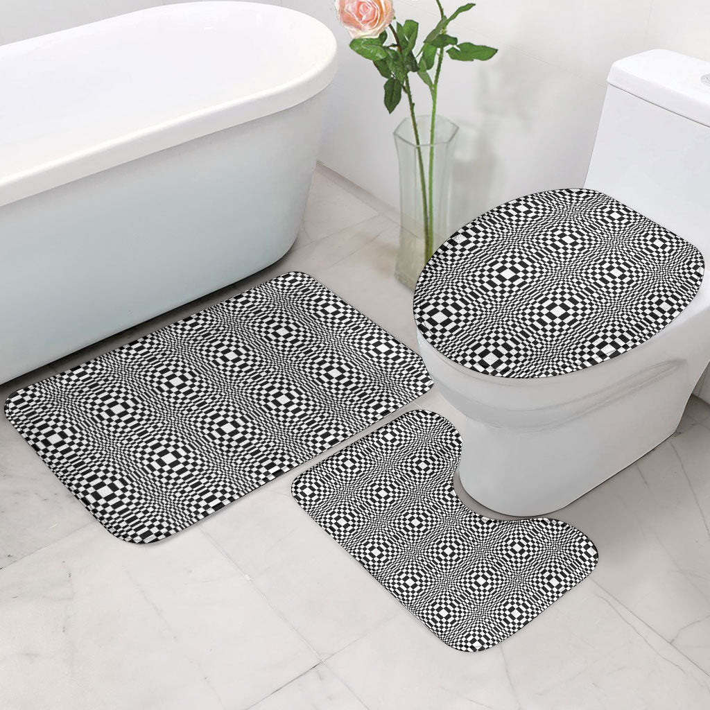 Black White Filipino Binakol Motifs Bathroom Set Mabuhay Philippines Festival Kusikus Pattern LT14 - Polynesian Pride