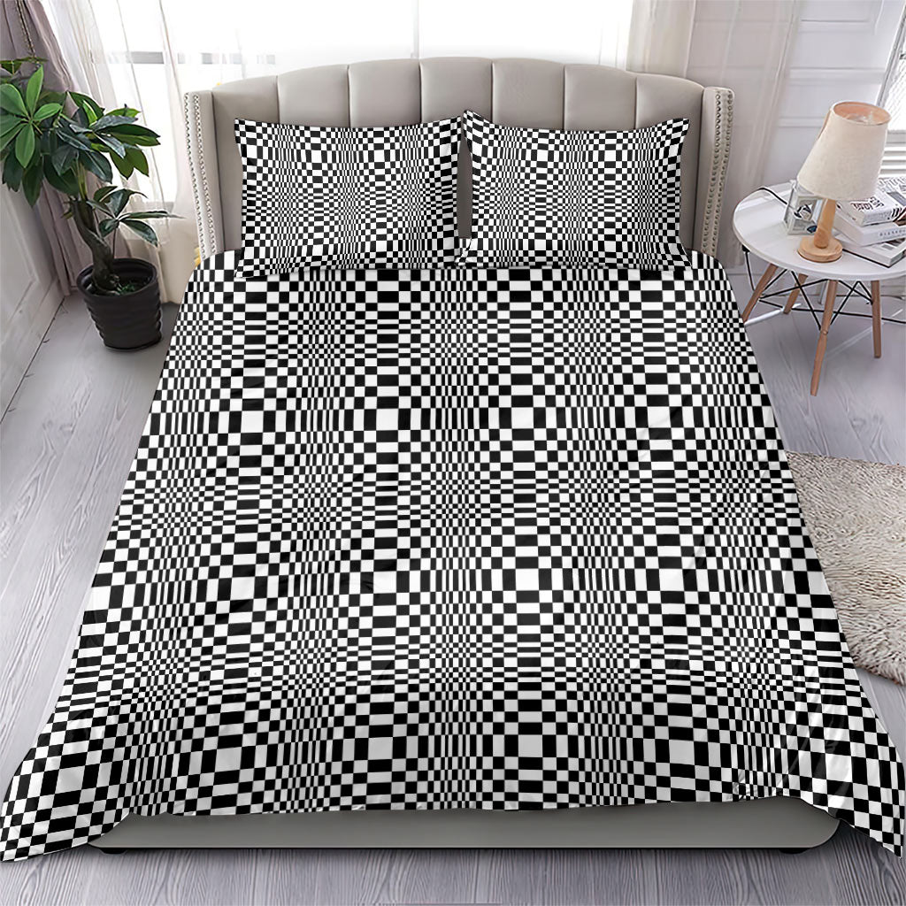 Black White Filipino Binakol Motifs Bedding Set Mabuhay Philippines Festival Kusikus Pattern LT14 - Polynesian Pride
