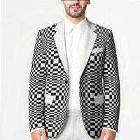Black White Filipino Binakol Motifs Blazer Mabuhay Philippines Festival Kusikus Pattern LT14 - Polynesian Pride