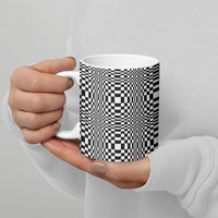 Black White Filipino Binakol Motifs Ceramic Mug Mabuhay Philippines Festival Kusikus Pattern LT14 - Polynesian Pride
