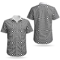Black White Filipino Binakol Motifs Couples Matching Summer Maxi Dress and Hawaiian Shirt Mabuhay Philippines Festival Kusikus Pattern LT14 - Polynesian Pride