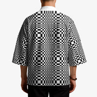 Black White Filipino Binakol Motifs Kimono Mabuhay Philippines Festival Kusikus Pattern LT14 - Polynesian Pride