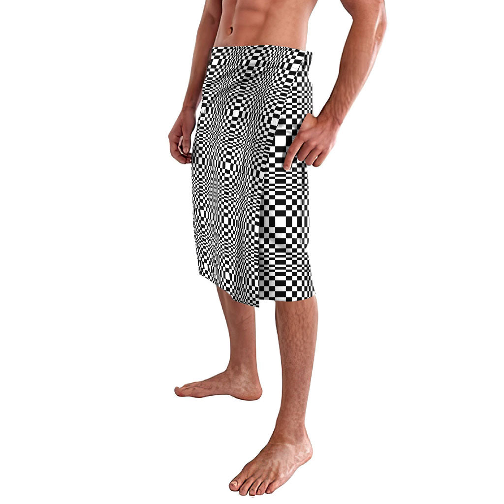 Black White Filipino Binakol Motifs Lavalava Mabuhay Philippines Festival Kusikus Pattern LT14 - Polynesian Pride