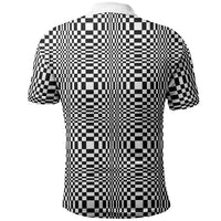 Black White Filipino Binakol Motifs Polo Shirt Mabuhay Philippines Festival Kusikus Pattern LT14 - Polynesian Pride