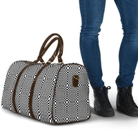 Black White Filipino Binakol Motifs Travel Bag Mabuhay Philippines Festival Kusikus Pattern LT14 - Polynesian Pride