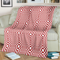 Red White Filipino Binakol Motifs Blanket Mabuhay Philippines Festival Kusikus Pattern LT14 - Polynesian Pride