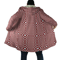 Red White Filipino Binakol Motifs Cloak Mabuhay Philippines Festival Kusikus Pattern LT14 - Polynesian Pride