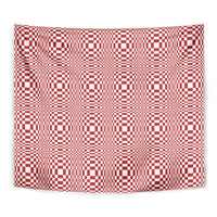 Red White Filipino Binakol Motifs Tapestry Mabuhay Philippines Festival Kusikus Pattern LT14 - Polynesian Pride