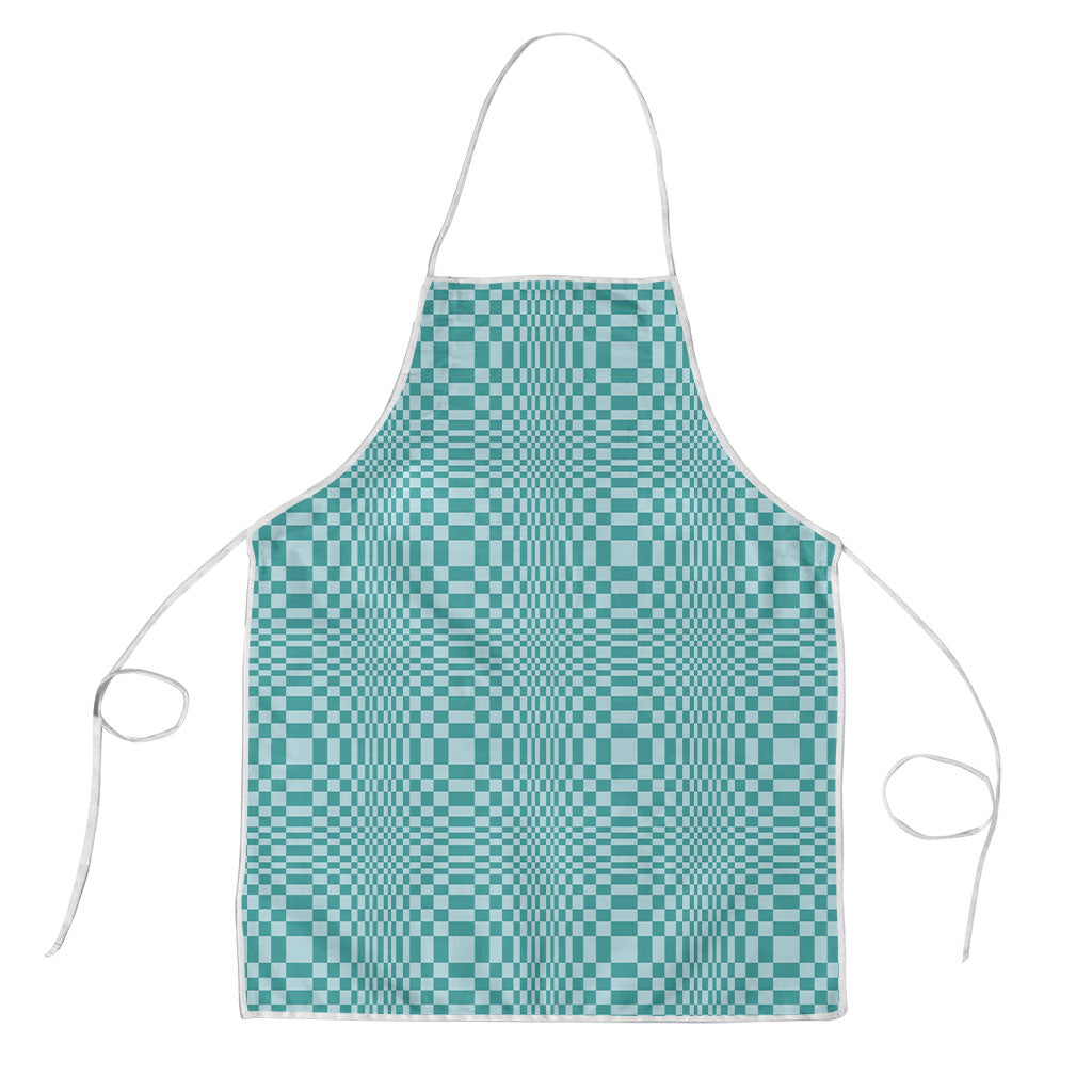 Cyan Filipino Binakol Motifs Apron Mabuhay Philippines Festival Kusikus Pattern LT14 Cyan - Polynesian Pride