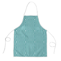 Cyan Filipino Binakol Motifs Apron Mabuhay Philippines Festival Kusikus Pattern LT14 Cyan - Polynesian Pride