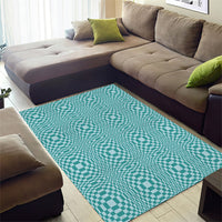 Cyan Filipino Binakol Motifs Area Rug Mabuhay Philippines Festival Kusikus Pattern LT14 - Polynesian Pride