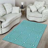Cyan Filipino Binakol Motifs Area Rug Mabuhay Philippines Festival Kusikus Pattern LT14 - Polynesian Pride