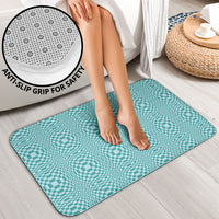 Cyan Filipino Binakol Motifs Bathroom Set Mabuhay Philippines Festival Kusikus Pattern LT14 - Polynesian Pride