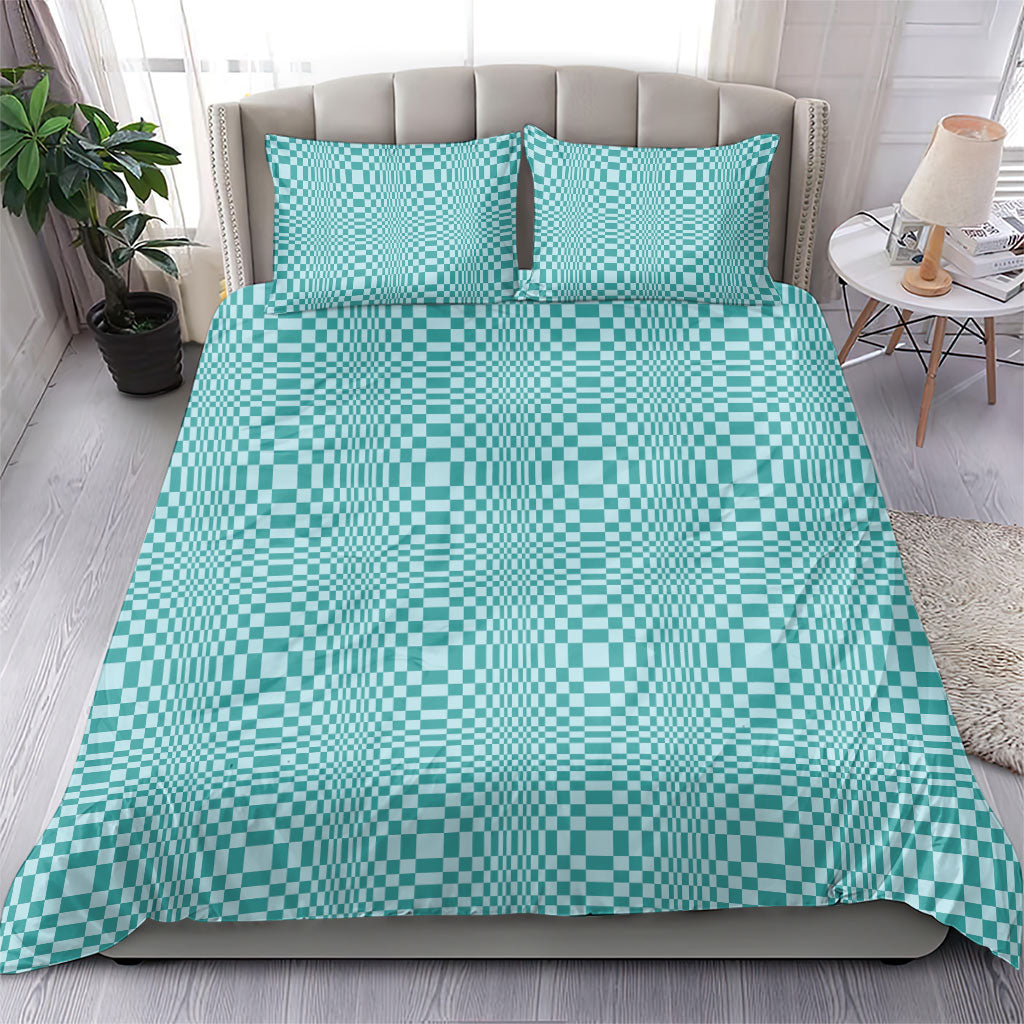 Cyan Filipino Binakol Motifs Bedding Set Mabuhay Philippines Festival Kusikus Pattern LT14 - Polynesian Pride