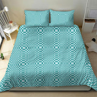 Cyan Filipino Binakol Motifs Bedding Set Mabuhay Philippines Festival Kusikus Pattern LT14 - Polynesian Pride