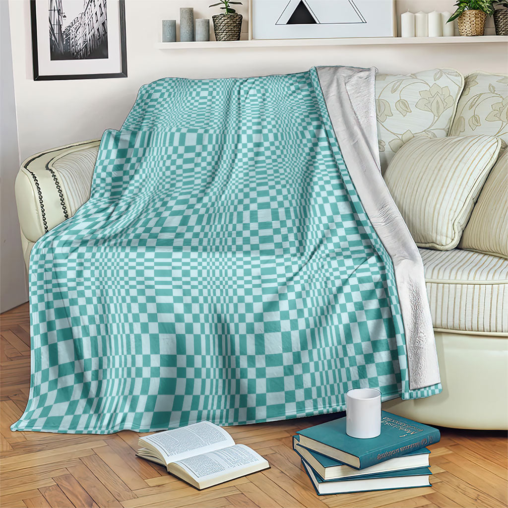 Cyan Filipino Binakol Motifs Blanket Mabuhay Philippines Festival Kusikus Pattern LT14 Cyan - Polynesian Pride