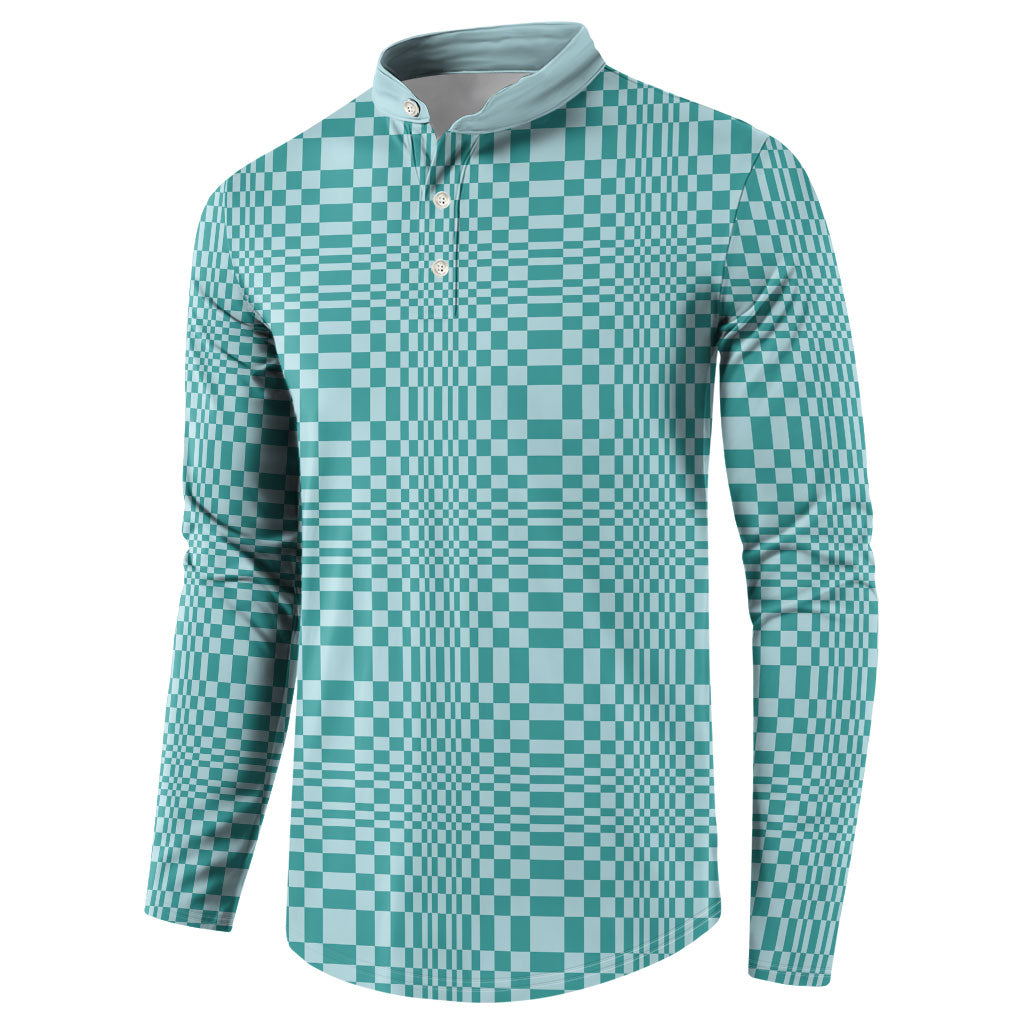 Cyan Filipino Binakol Motifs Button Sweatshirt Mabuhay Philippines Festival Kusikus Pattern LT14 - Polynesian Pride