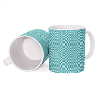 Cyan Filipino Binakol Motifs Ceramic Mug Mabuhay Philippines Festival Kusikus Pattern LT14 - Polynesian Pride