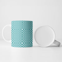 Cyan Filipino Binakol Motifs Ceramic Mug Mabuhay Philippines Festival Kusikus Pattern LT14 - Polynesian Pride