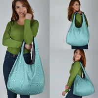 Cyan Filipino Binakol Motifs Grocery Bag Mabuhay Philippines Festival Kusikus Pattern LT14 - Polynesian Pride