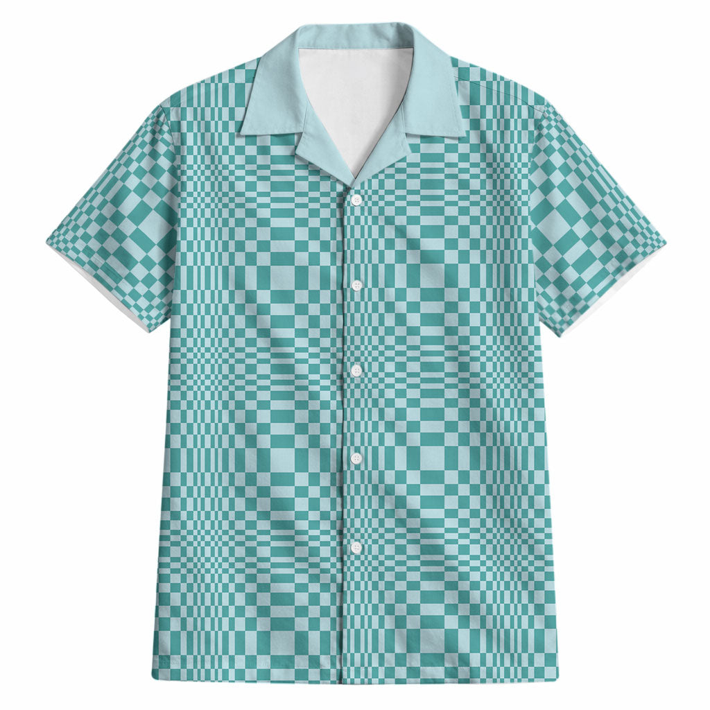 Cyan Filipino Binakol Motifs Hawaiian Shirt Mabuhay Philippines Festival Kusikus Pattern LT14 Cyan - Polynesian Pride