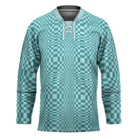 Cyan Filipino Binakol Motifs Hockey Jersey Mabuhay Philippines Festival Kusikus Pattern LT14 Unisex Cyan - Polynesian Pride