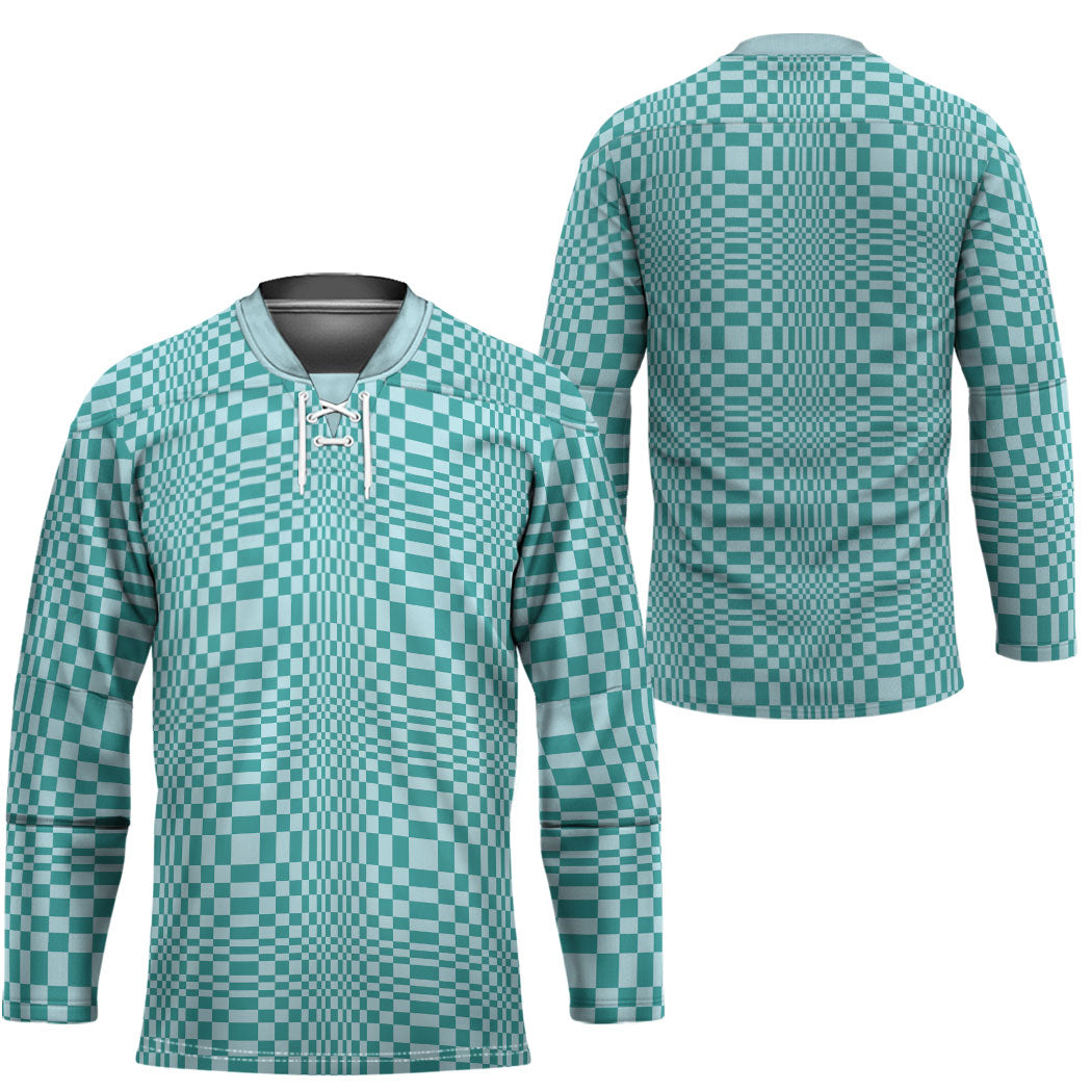 Cyan Filipino Binakol Motifs Hockey Jersey Mabuhay Philippines Festival Kusikus Pattern LT14 - Polynesian Pride