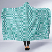 Cyan Filipino Binakol Motifs Hooded Blanket Mabuhay Philippines Festival Kusikus Pattern LT14 One Size Cyan - Polynesian Pride