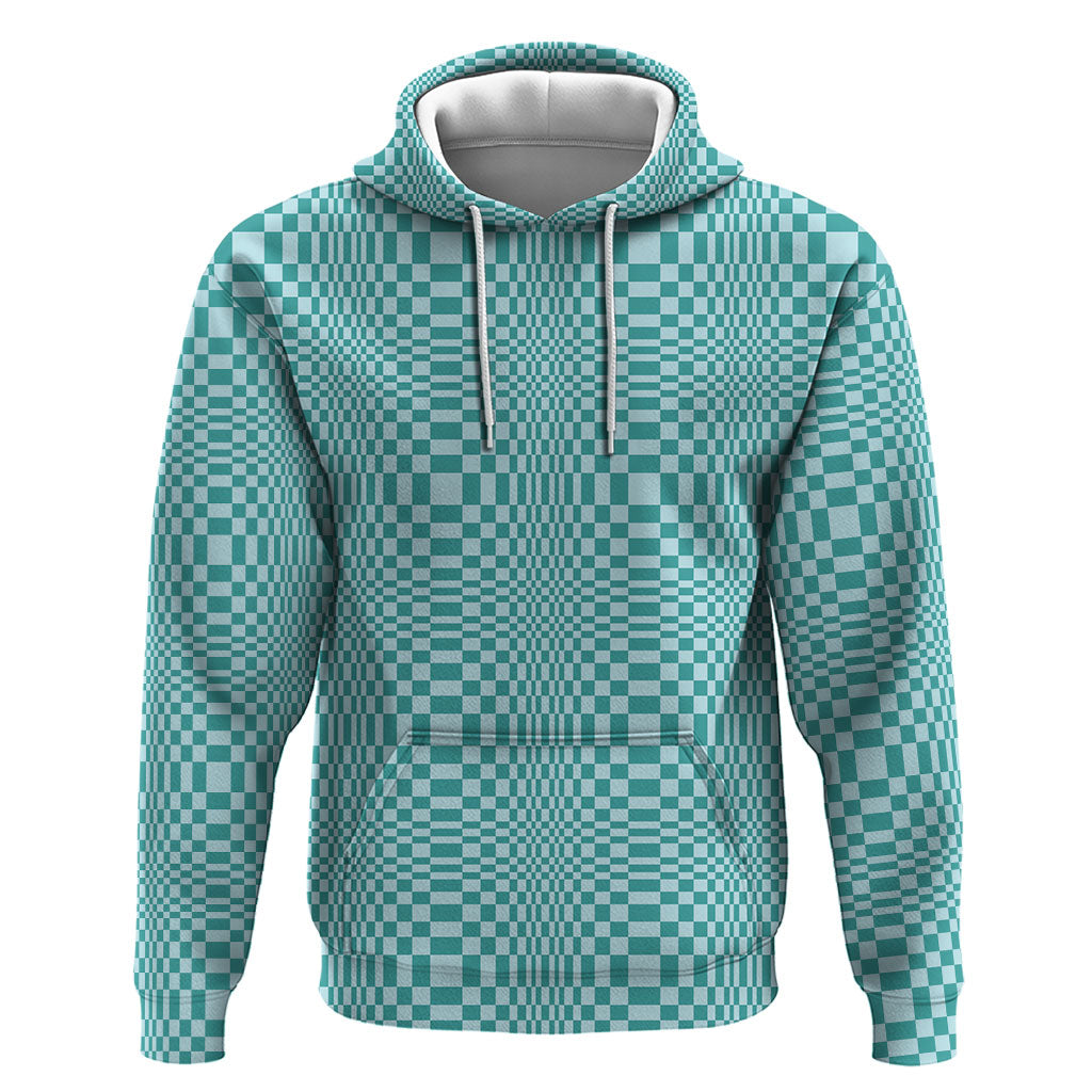 Cyan Filipino Binakol Motifs Hoodie Mabuhay Philippines Festival Kusikus Pattern LT14 Pullover Hoodie Cyan - Polynesian Pride