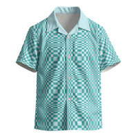 Cyan Filipino Binakol Motifs Kid Hawaiian Shirt Mabuhay Philippines Festival Kusikus Pattern LT14 - Polynesian Pride