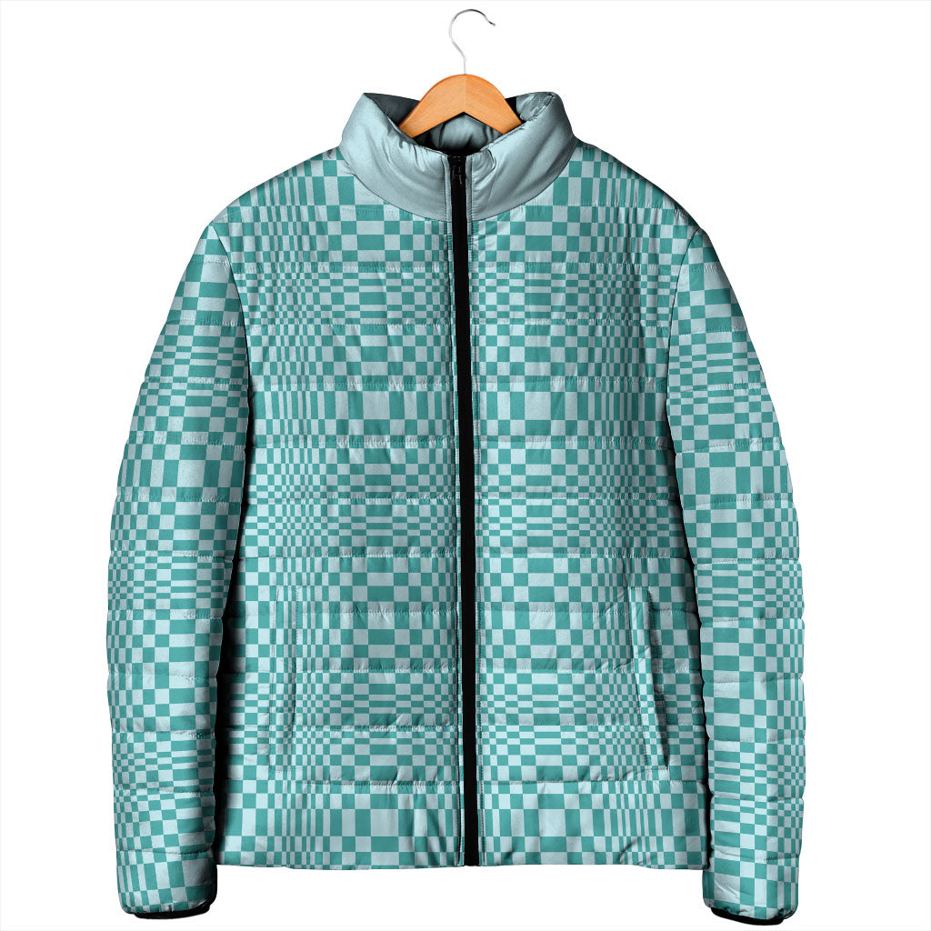 Cyan Filipino Binakol Motifs Padded Jacket Mabuhay Philippines Festival Kusikus Pattern LT14 - Polynesian Pride