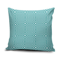 Cyan Filipino Binakol Motifs Pillow Cover Mabuhay Philippines Festival Kusikus Pattern LT14 Cyan - Polynesian Pride