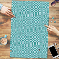 Cyan Filipino Binakol Motifs Puzzle Mabuhay Philippines Festival Kusikus Pattern LT14 Cyan - Polynesian Pride