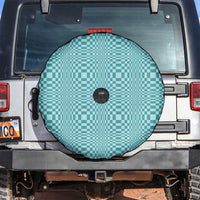 Cyan Filipino Binakol Motifs Spare Tire Cover Mabuhay Philippines Festival Kusikus Pattern LT14 Cyan - Polynesian Pride
