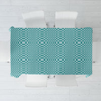 Cyan Filipino Binakol Motifs Tablecloth Mabuhay Philippines Festival Kusikus Pattern LT14 Cyan - Polynesian Pride