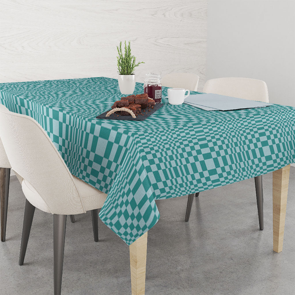 Cyan Filipino Binakol Motifs Tablecloth Mabuhay Philippines Festival Kusikus Pattern LT14 - Polynesian Pride