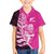 New Zealand Silver Fern Rugby Custom Family Matching Summer Maxi Dress and Hawaiian Shirt All Black Maori Pattern Pink - Polynesian Pride