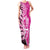 New Zealand Silver Fern Rugby Custom Family Matching Tank Maxi Dress and Hawaiian Shirt All Black Maori Pattern Pink - Polynesian Pride
