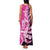 New Zealand Silver Fern Rugby Custom Family Matching Tank Maxi Dress and Hawaiian Shirt All Black Maori Pattern Pink - Polynesian Pride