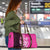 New Zealand Silver Fern Rugby Custom Travel Bag All Black Maori Pattern Pink - Polynesian Pride