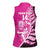New Zealand Silver Fern Rugby Custom Women Sleeveless Polo Shirt All Black Maori Pattern Pink - Polynesian Pride