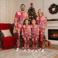 Personalized Hawaii Christmas Pajama Set Mele Kalikimaka Chilling Shaka Santa Flamingo LT14 - Polynesian Pride